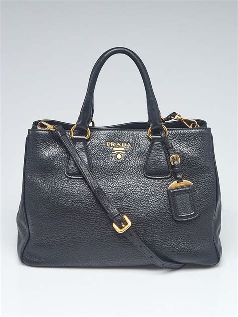 prada bn2579|Prada Black Vitello Daino Leather Tote Bag BN2579.